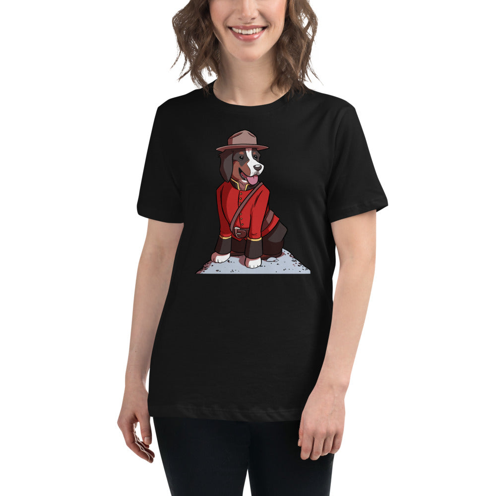 Women's Relaxed T-Shirt- Just Mountie Bunsen