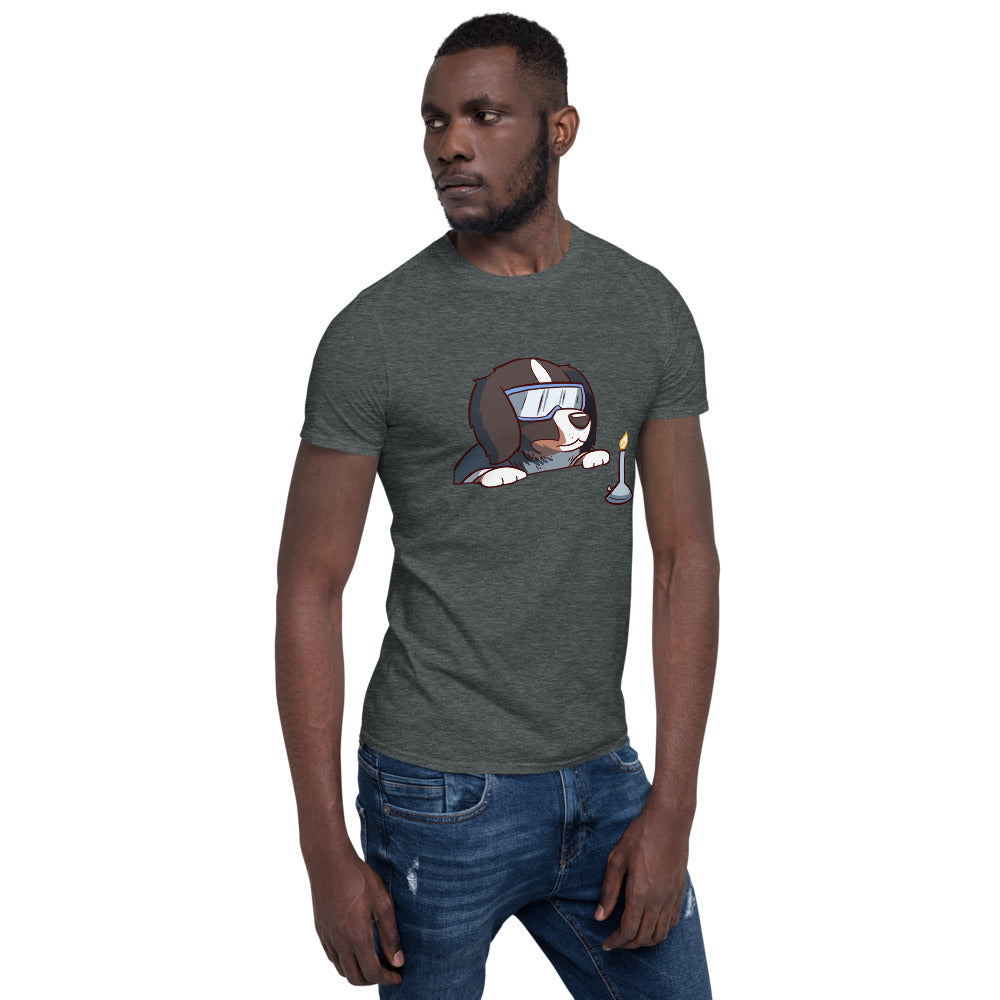 Short-Sleeve Unisex T-Shirt- Bunsen Berner with a Bunsen Burner