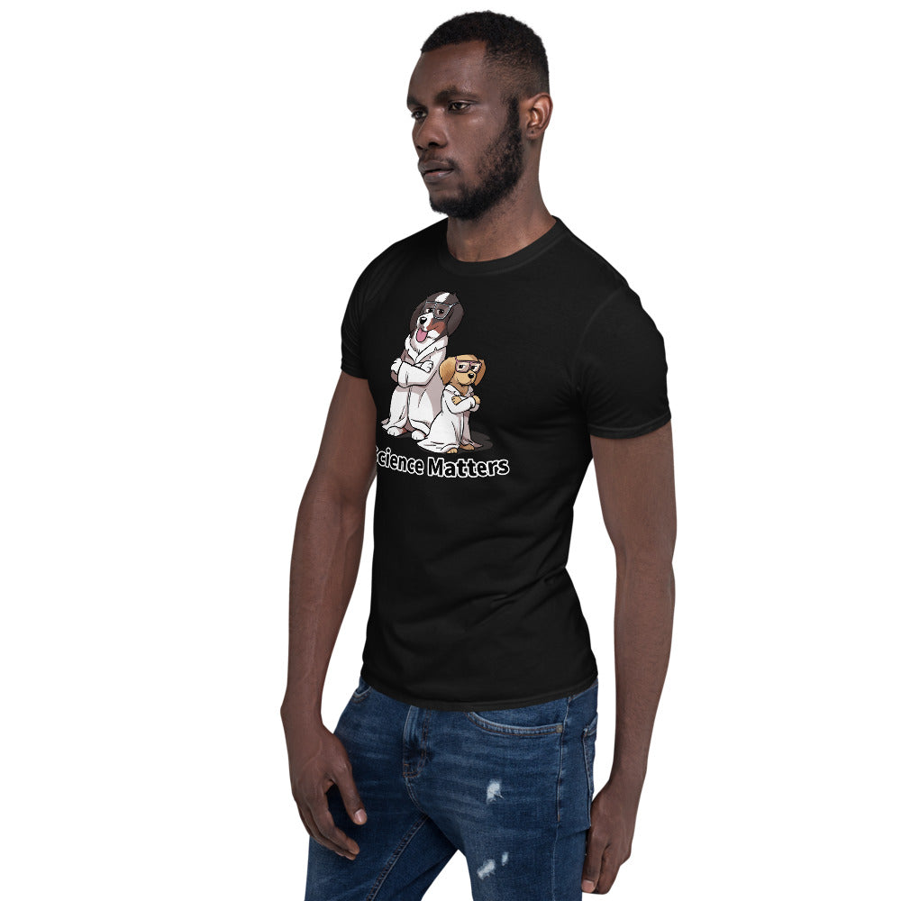 Short-Sleeve Unisex T-Shirt- Buns and Beakers Science Matters