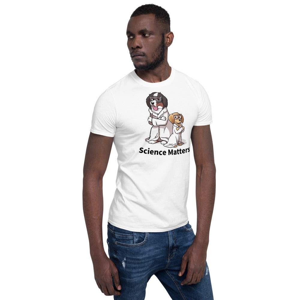 Short-Sleeve Unisex T-Shirt- Buns and Beakers Science Matters