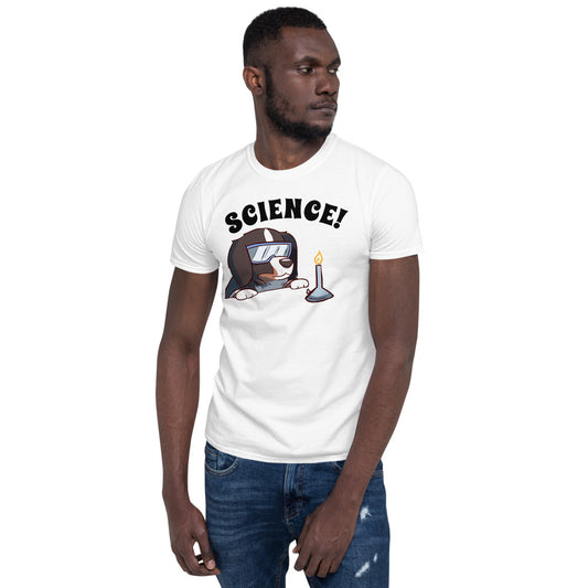 Short-Sleeve Unisex T-Shirt- Bunsen Berner - Science!