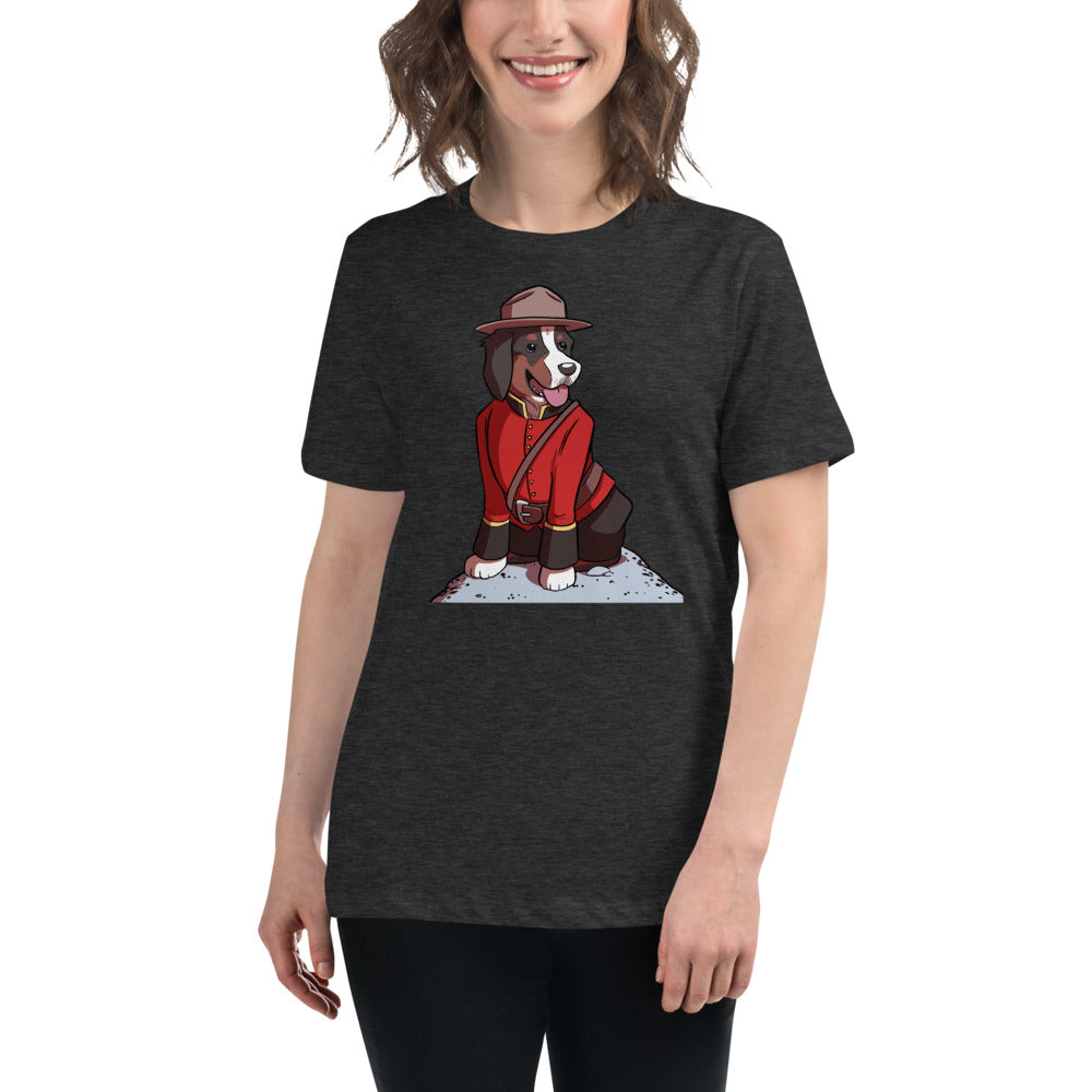 Women's Relaxed T-Shirt- Just Mountie Bunsen