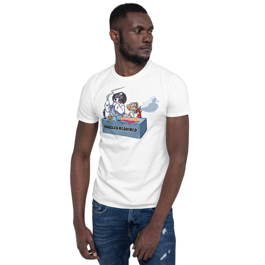 Short-Sleeve Unisex T-Shirt- Mad Science Doggles Required