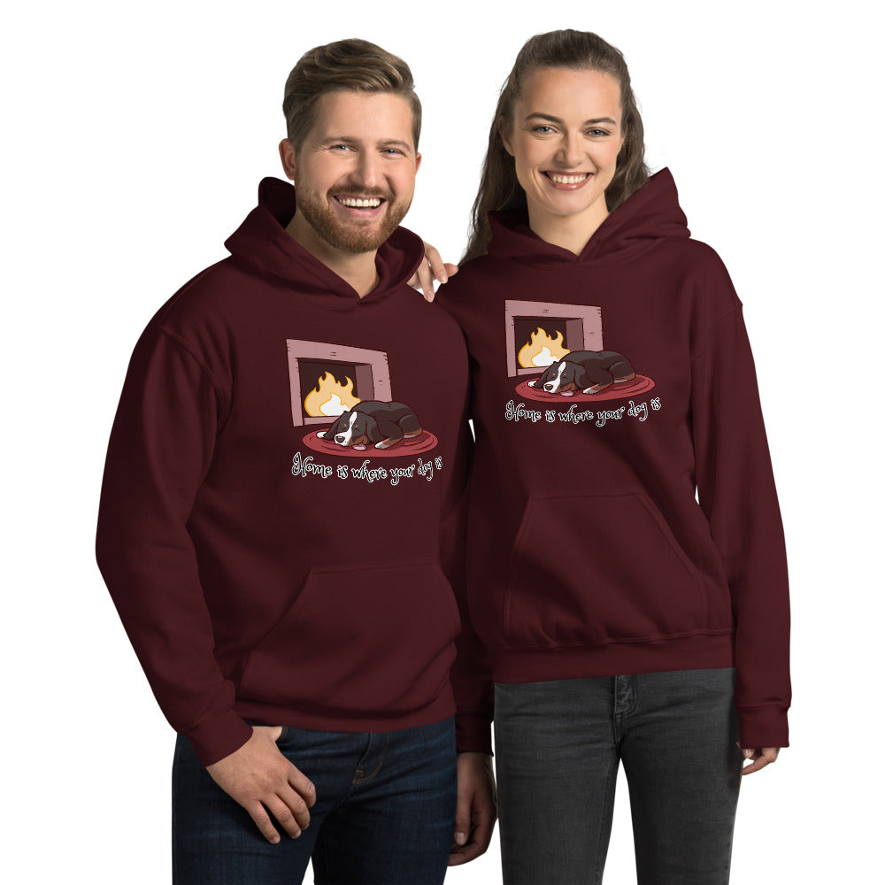 Unisex Hoodie- Home is Where Your Dog Is