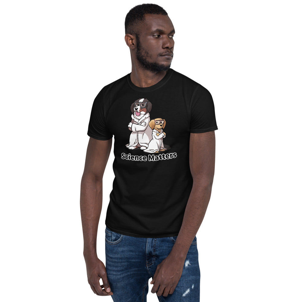 Short-Sleeve Unisex T-Shirt- Buns and Beakers Science Matters