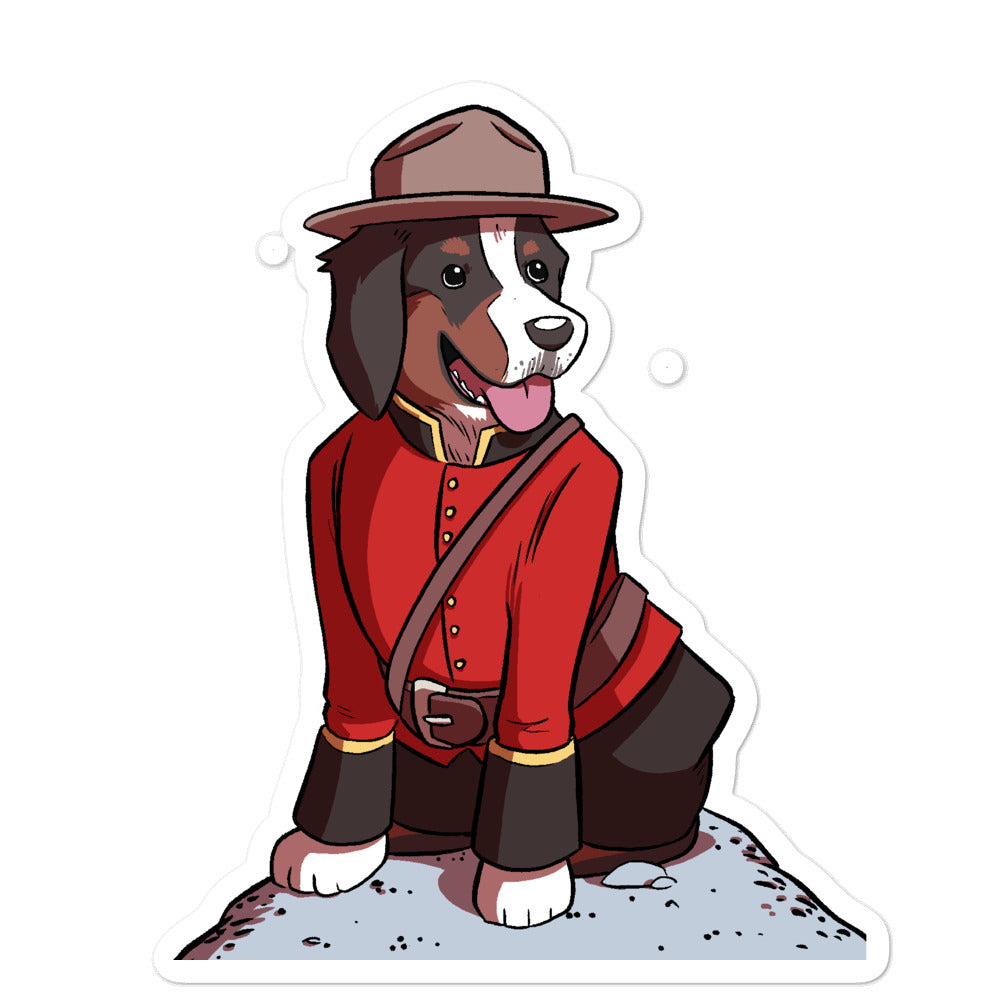 Bubble-free stickers- Mountie Bunsen