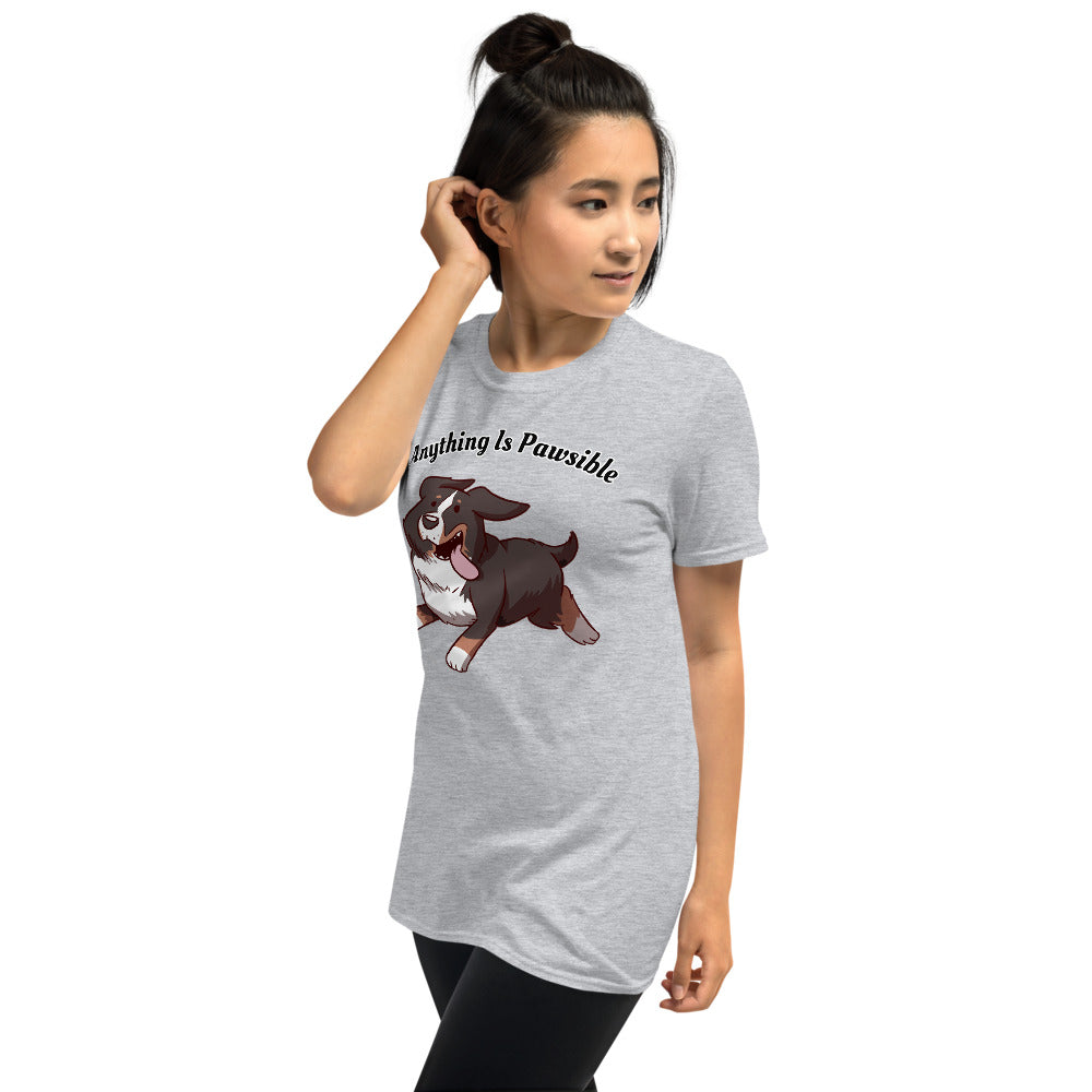 Short-Sleeve Unisex T-Shirt- Footloose Bunsen- Pawsible!