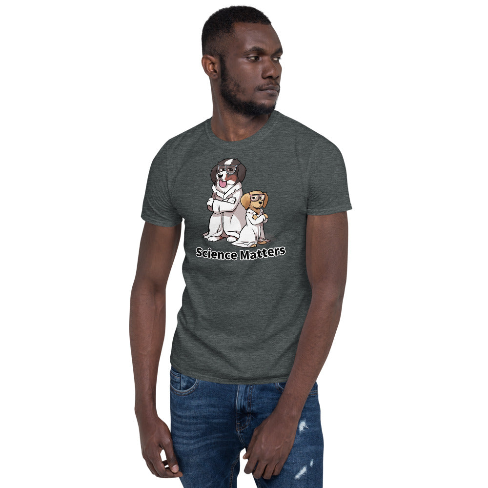 Short-Sleeve Unisex T-Shirt- Buns and Beakers Science Matters