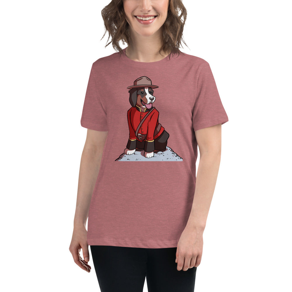 Women's Relaxed T-Shirt- Just Mountie Bunsen