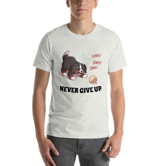 Short-Sleeve Unisex T-Shirt- Baby Bunsen - Never Give Up