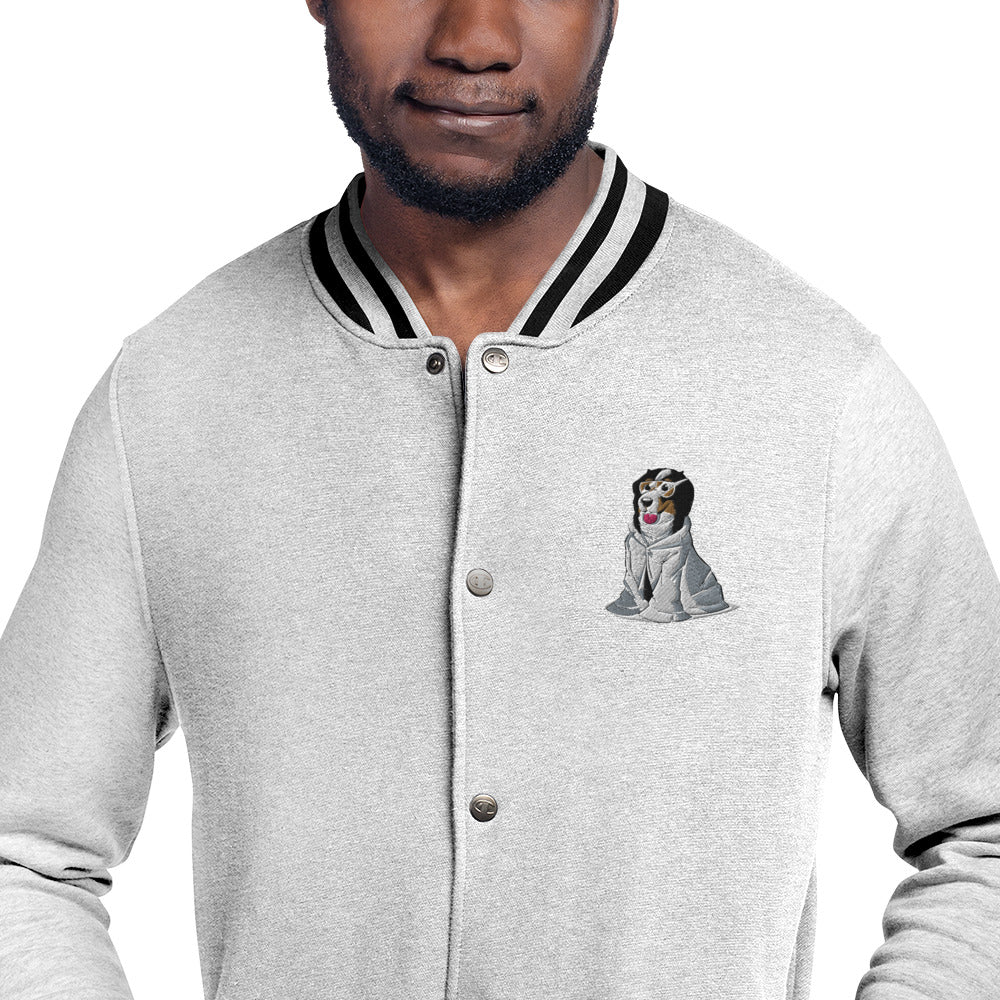 Embroidered Champion Bomber Jacket- Just Bunsen