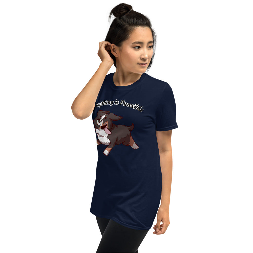 Short-Sleeve Unisex T-Shirt- Footloose Bunsen- Pawsible!