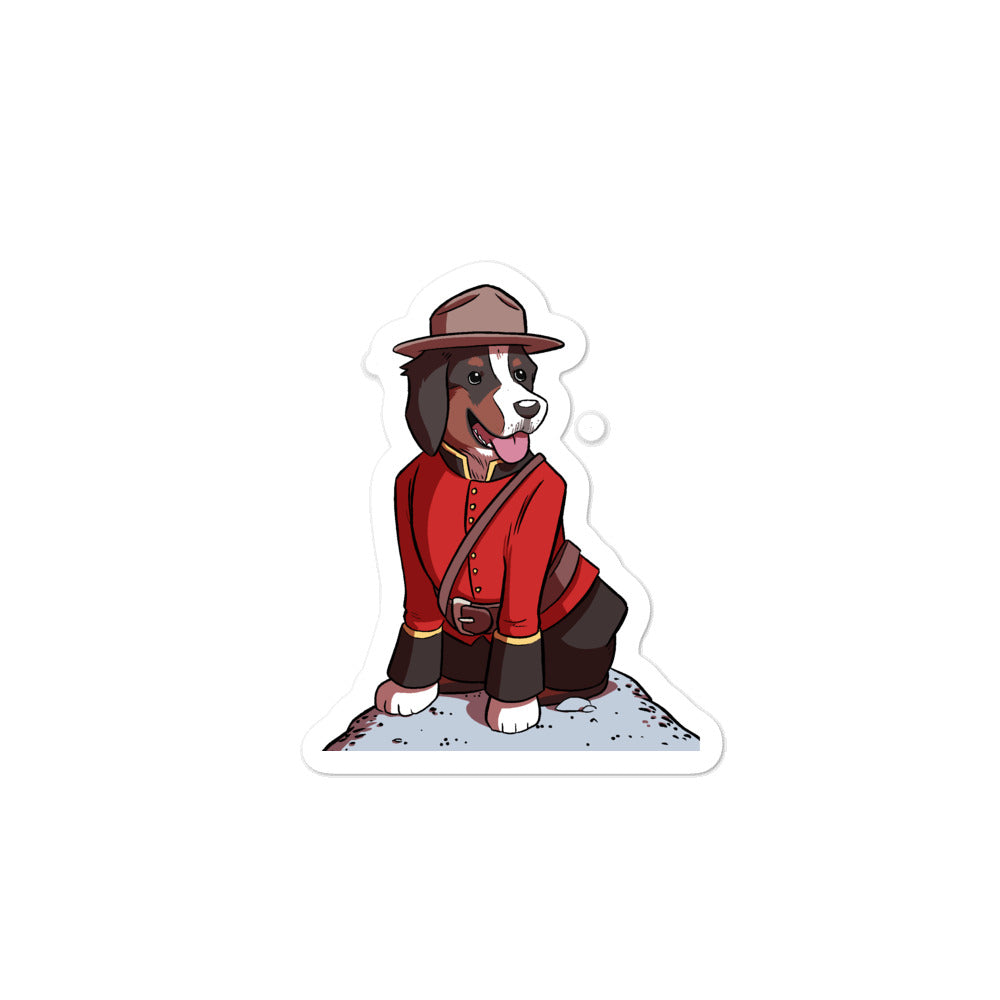 Bubble-free stickers- Mountie Bunsen