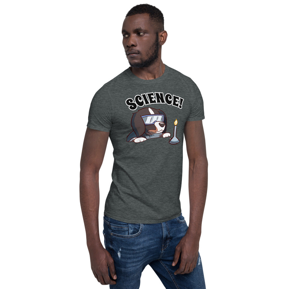Short-Sleeve Unisex T-Shirt- Bunsen Berner - Science!