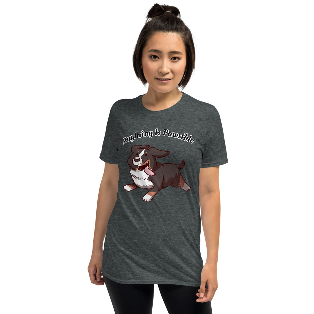 Short-Sleeve Unisex T-Shirt- Footloose Bunsen- Pawsible!