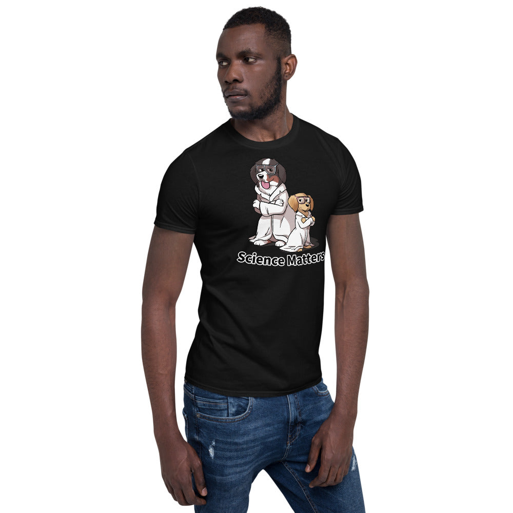Short-Sleeve Unisex T-Shirt- Buns and Beakers Science Matters