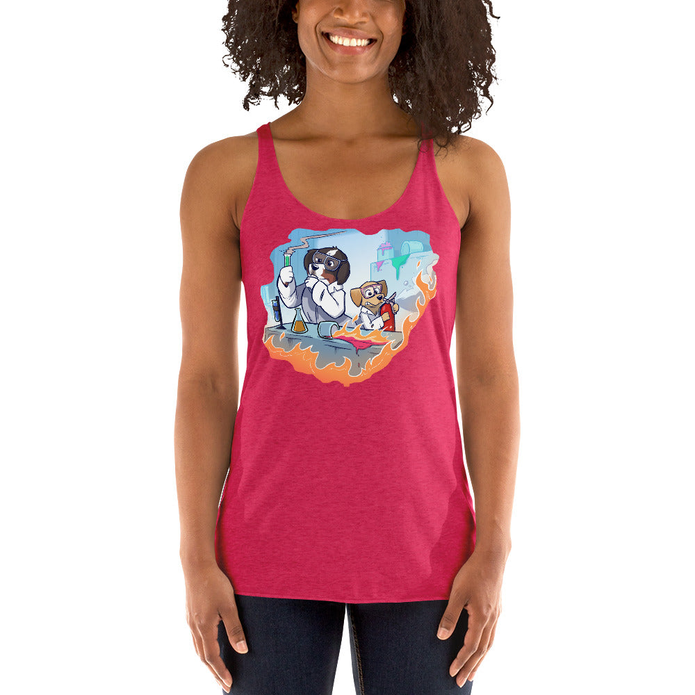 Women's Racerback Tank- Mad Science