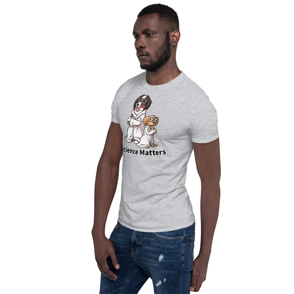 Short-Sleeve Unisex T-Shirt- Buns and Beakers Science Matters