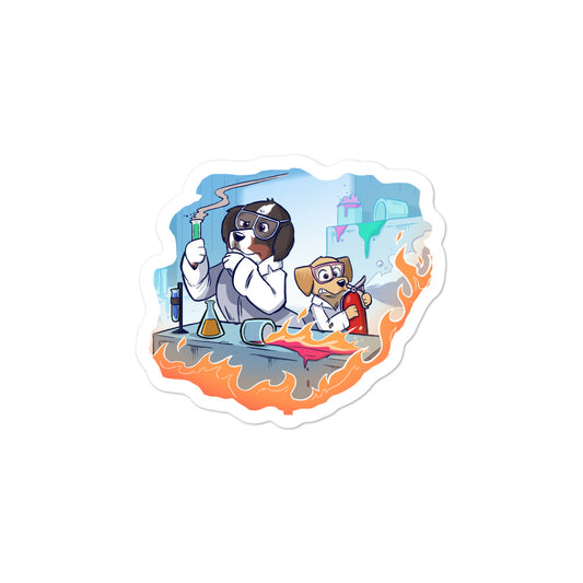 Bubble-free stickers- Mad Science