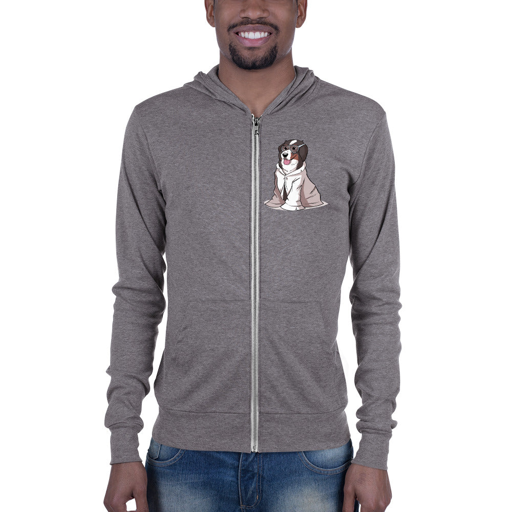 Unisex zip hoodie- Just Bunsen