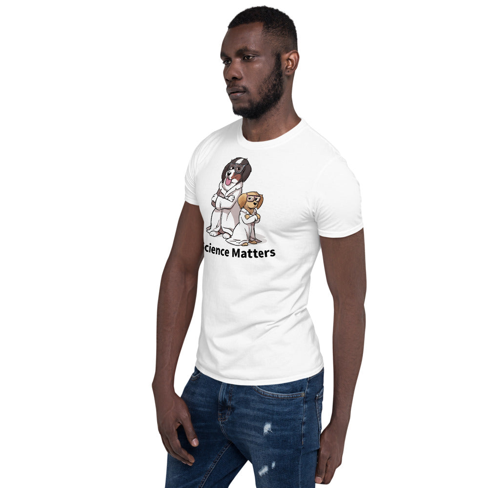 Short-Sleeve Unisex T-Shirt- Buns and Beakers Science Matters