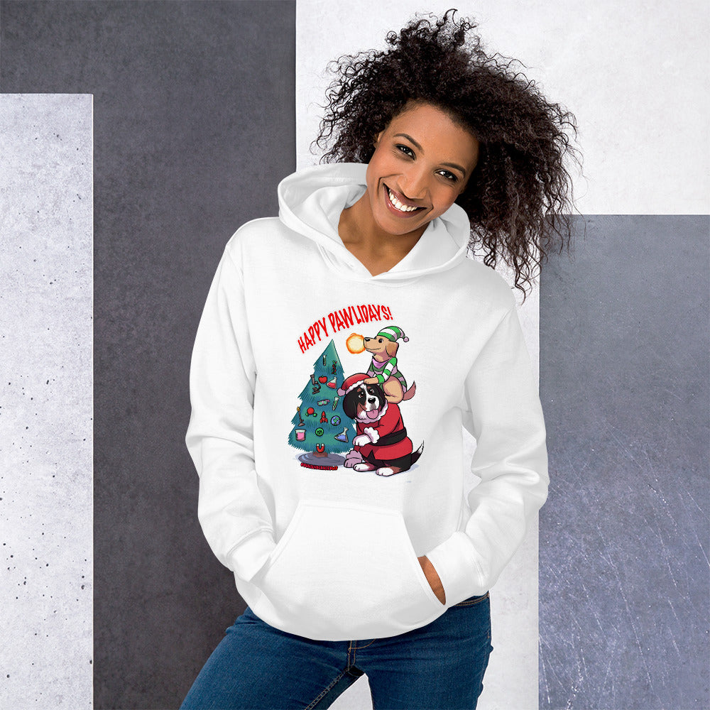 Unisex Hoodie- Happy Pawlidays!