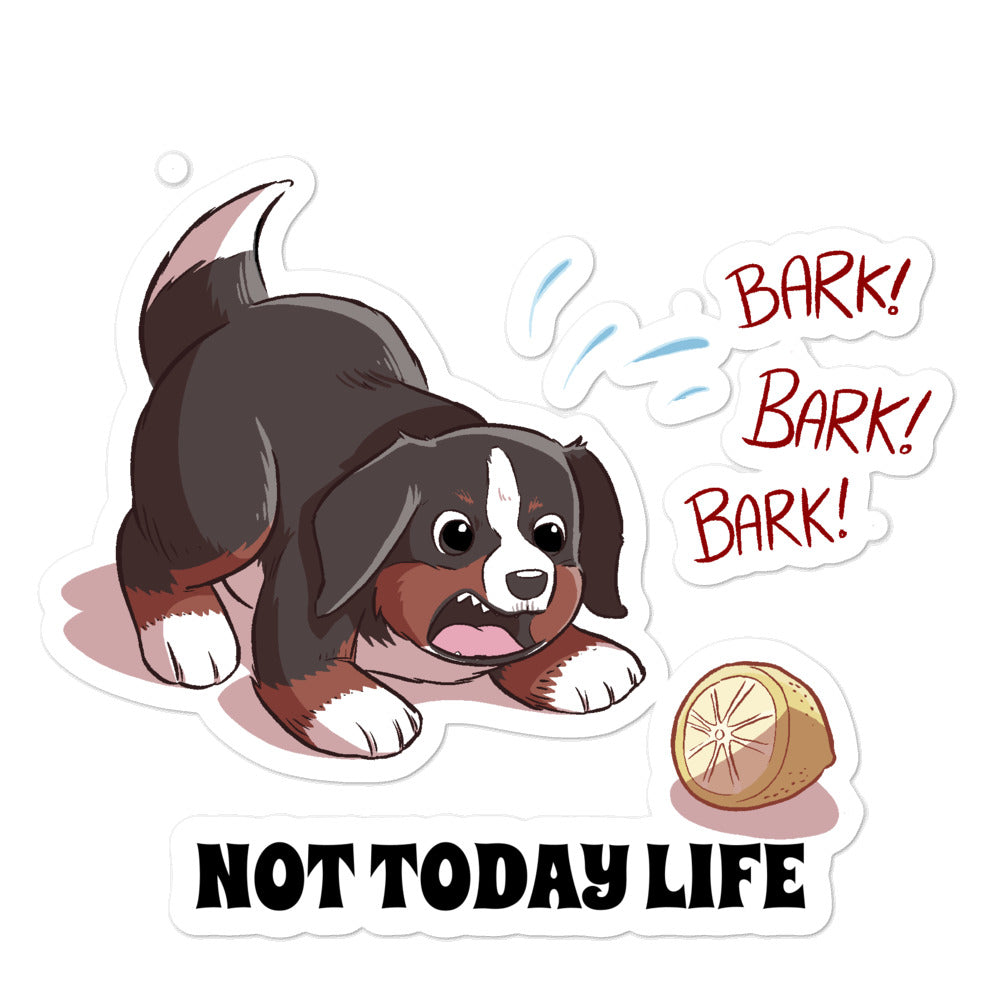 Bubble-free stickers-Baby Bunsen NOT TODAY LIFE!