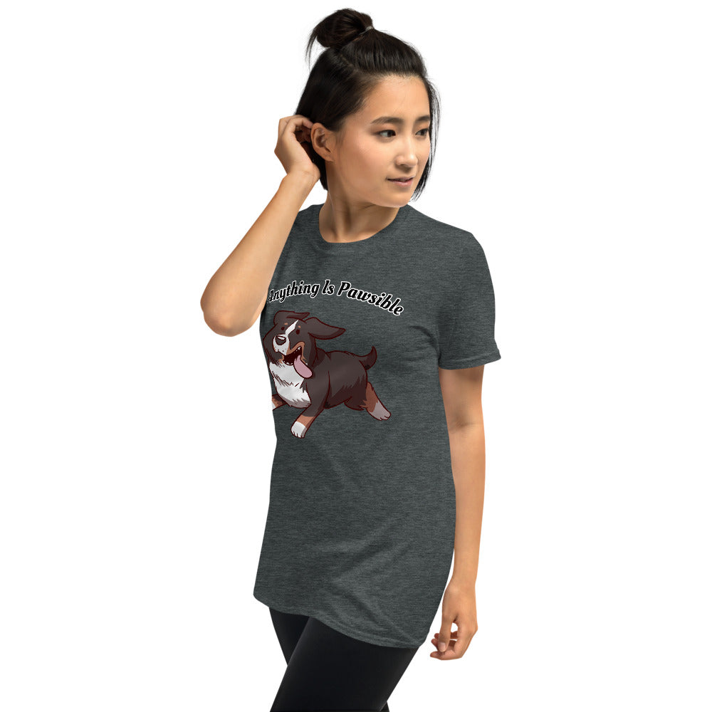 Short-Sleeve Unisex T-Shirt- Footloose Bunsen- Pawsible!