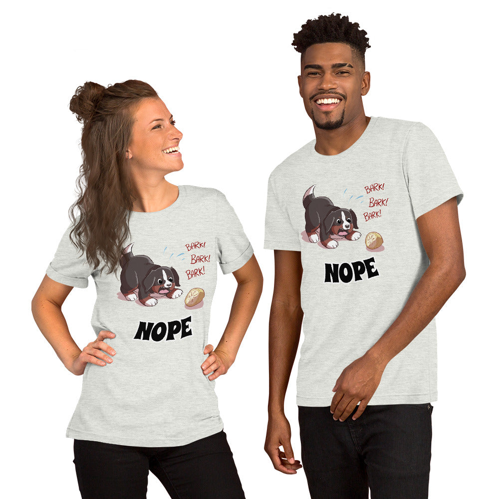 Short-Sleeve Unisex T-Shirt- Baby Bunsen- NOPE