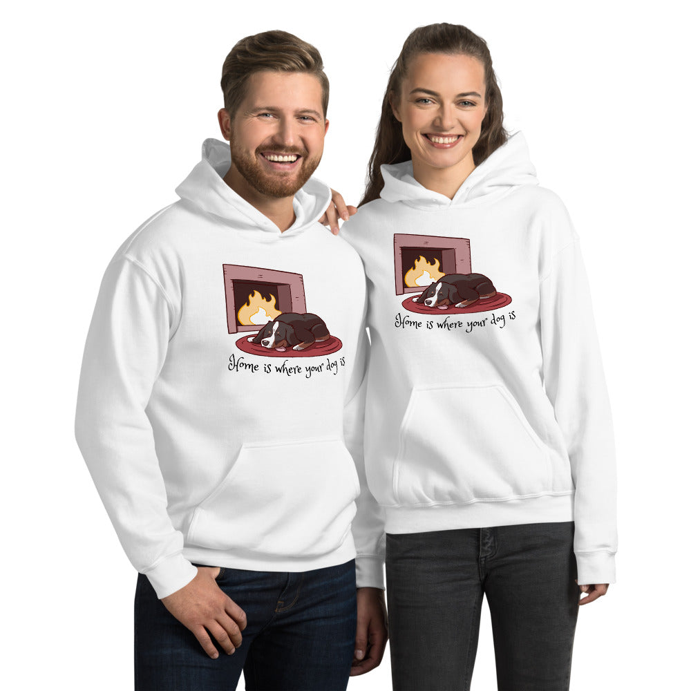 Unisex Hoodie- Home is Where Your Dog Is