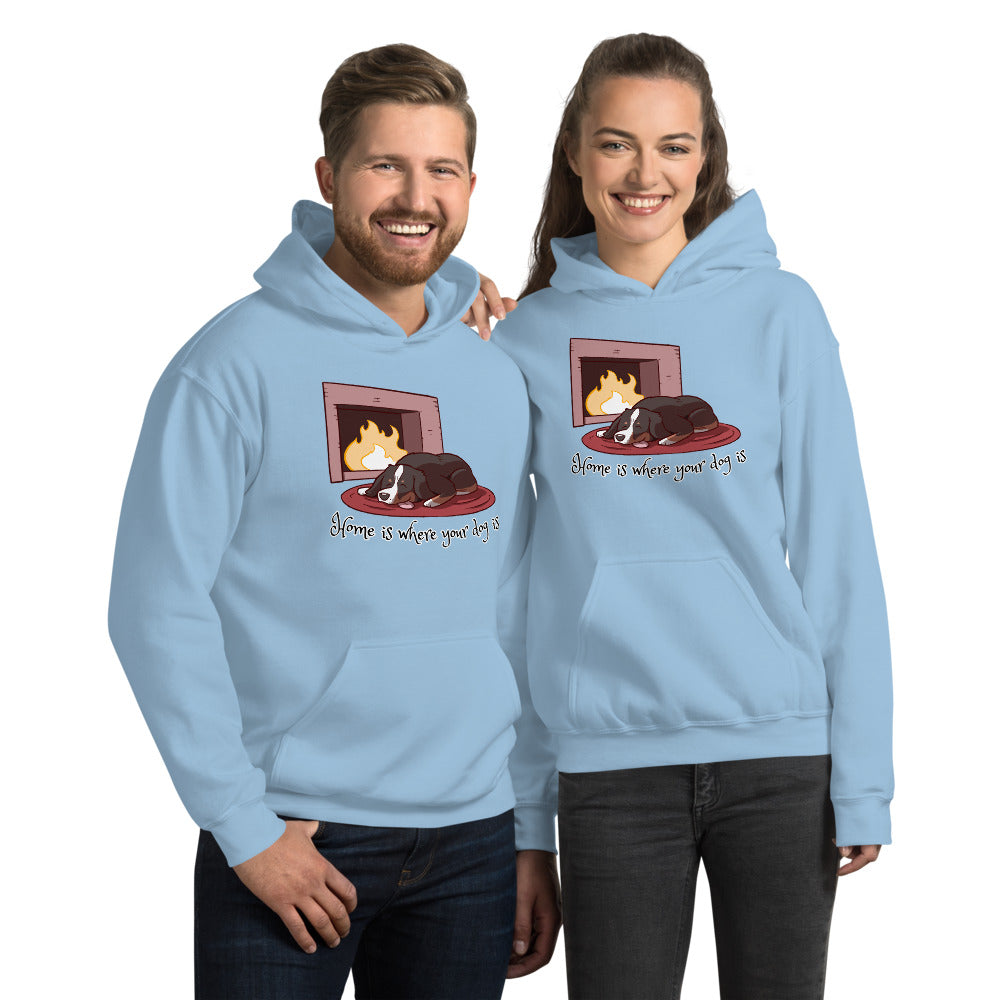 Unisex Hoodie- Home is Where Your Dog Is