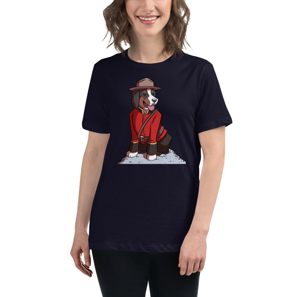 Women's Relaxed T-Shirt- Just Mountie Bunsen