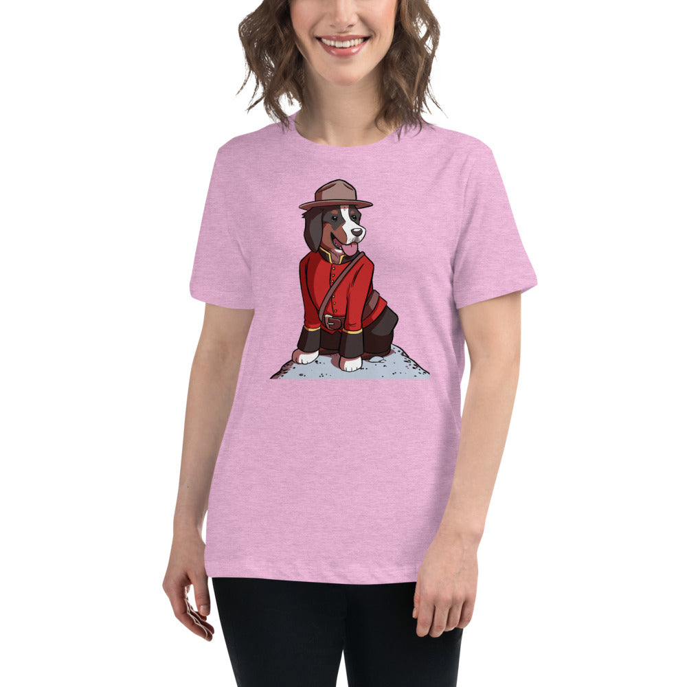 Women's Relaxed T-Shirt- Just Mountie Bunsen