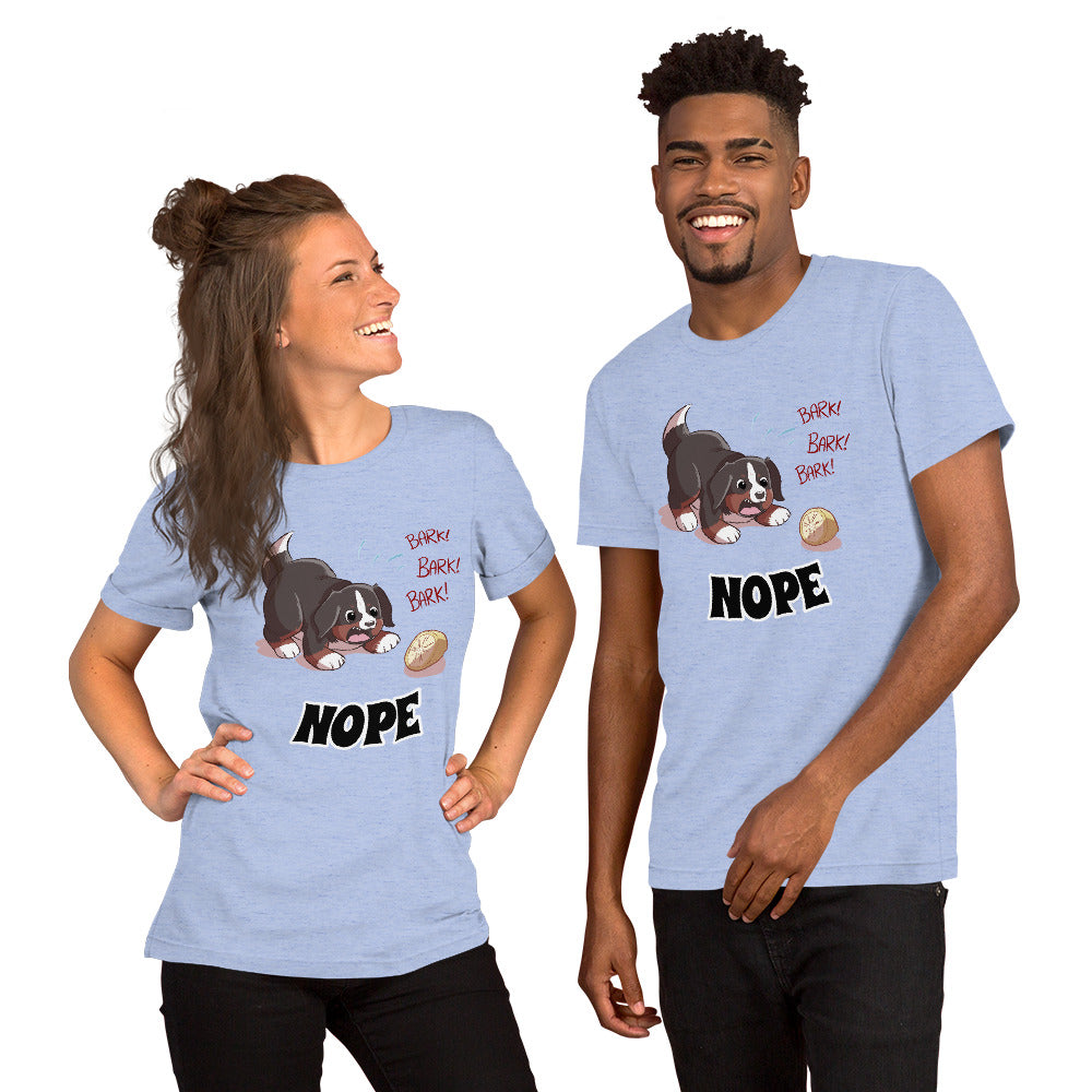 Short-Sleeve Unisex T-Shirt- Baby Bunsen- NOPE