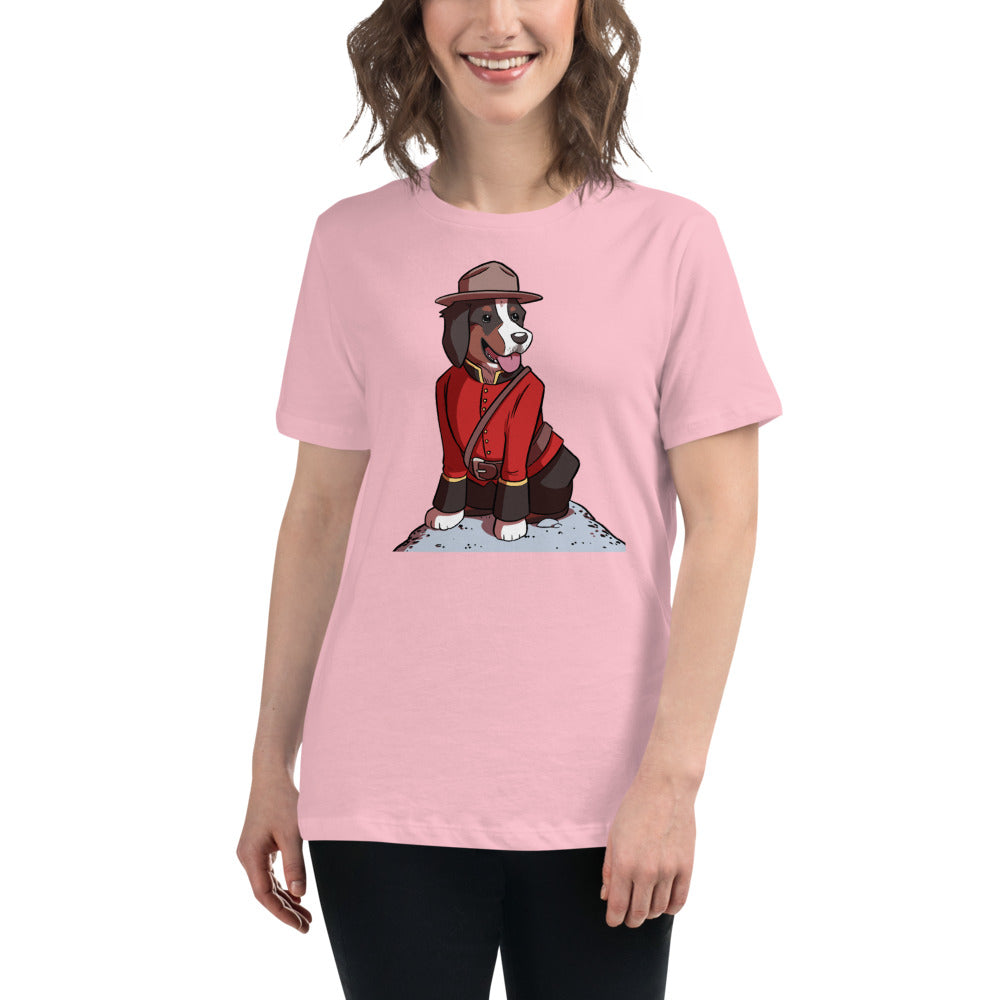 Women's Relaxed T-Shirt- Just Mountie Bunsen