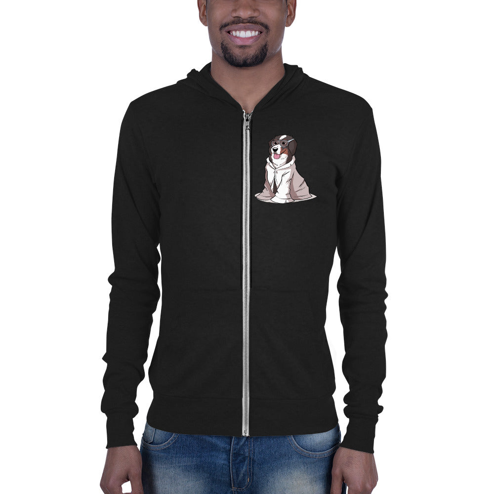 Unisex zip hoodie- Just Bunsen