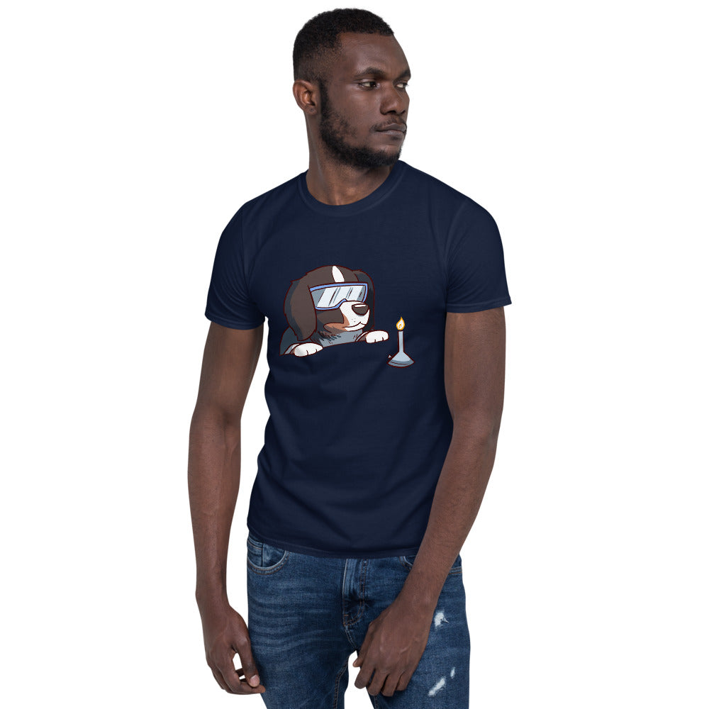Short-Sleeve Unisex T-Shirt- Bunsen Berner with a Bunsen Burner
