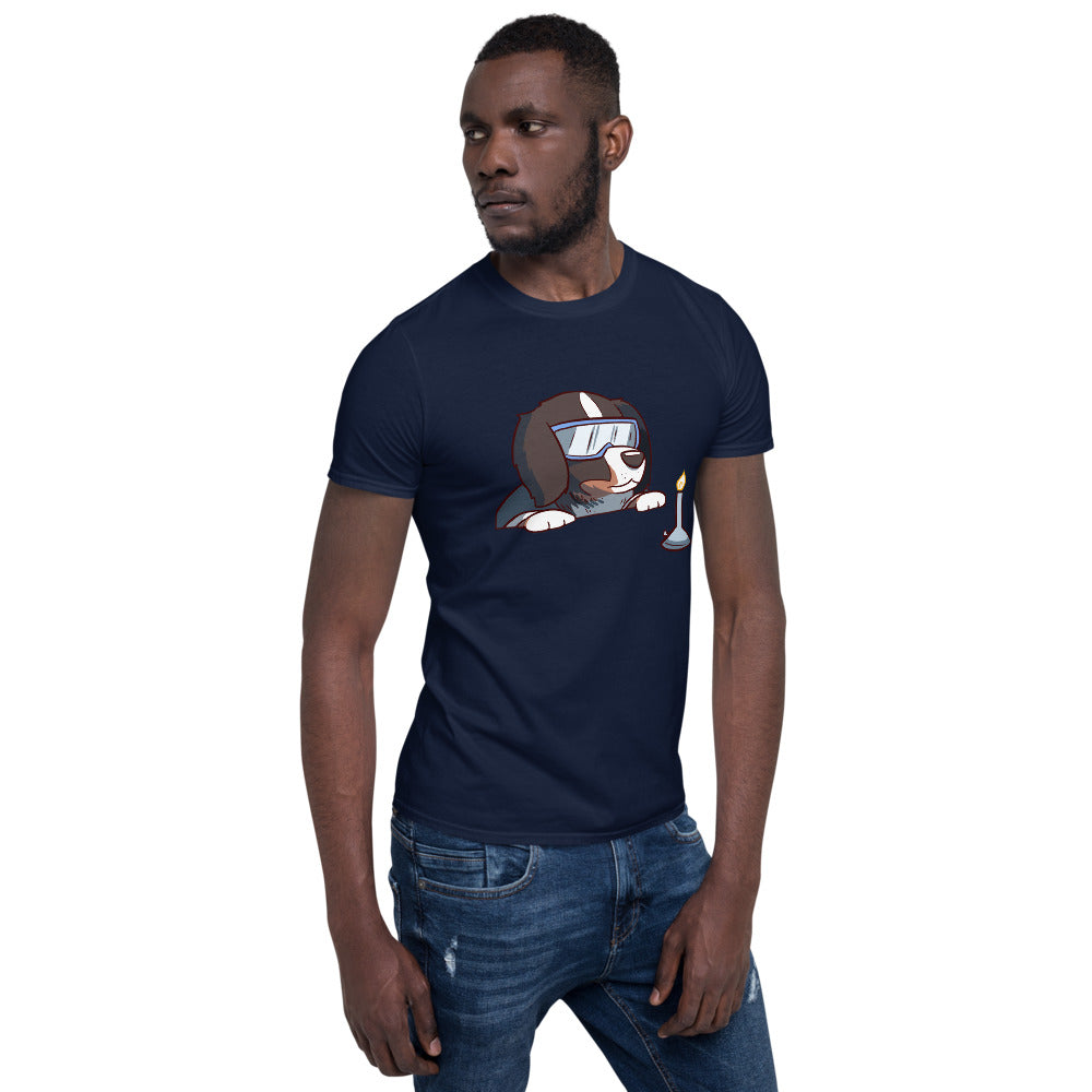 Short-Sleeve Unisex T-Shirt- Bunsen Berner with a Bunsen Burner