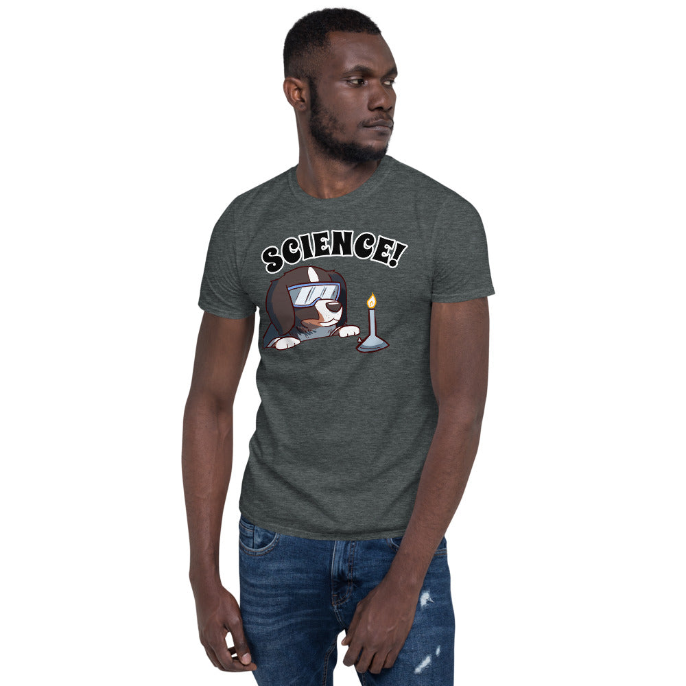 Short-Sleeve Unisex T-Shirt- Bunsen Berner - Science!