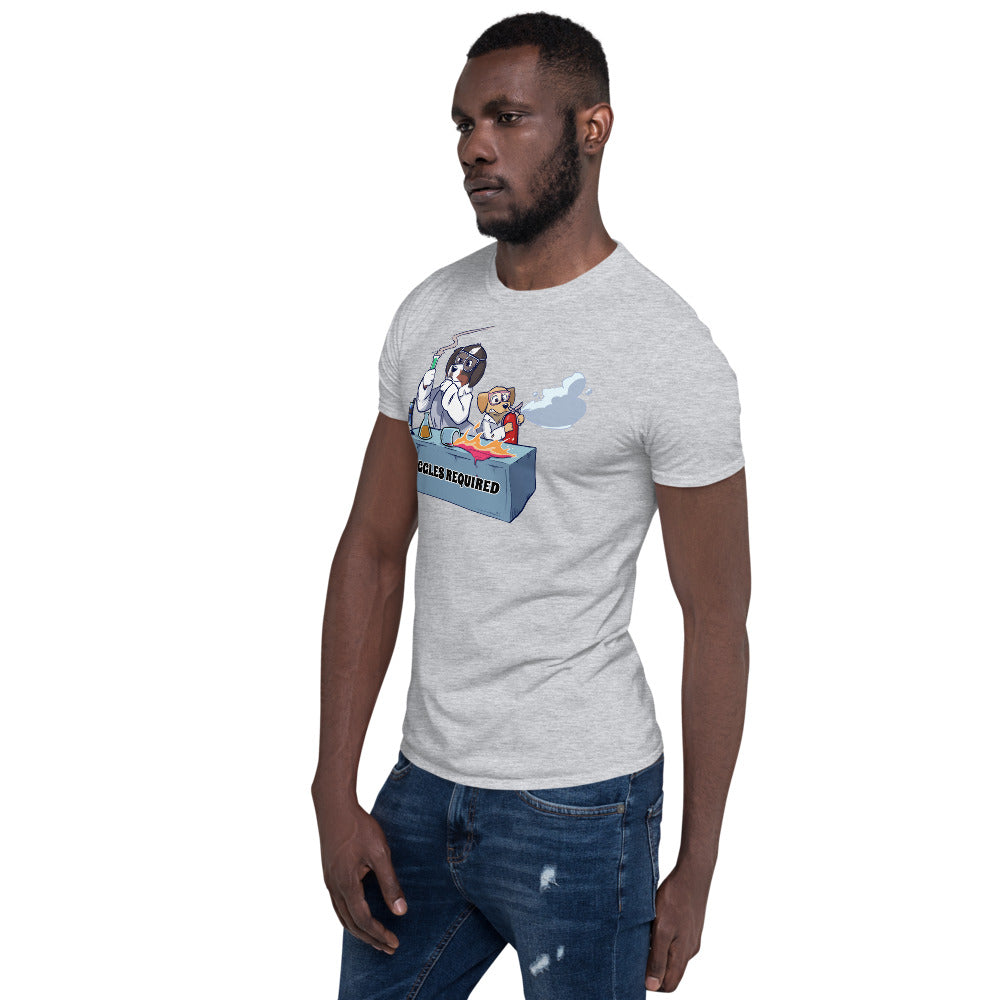 Short-Sleeve Unisex T-Shirt- Mad Science Doggles Required