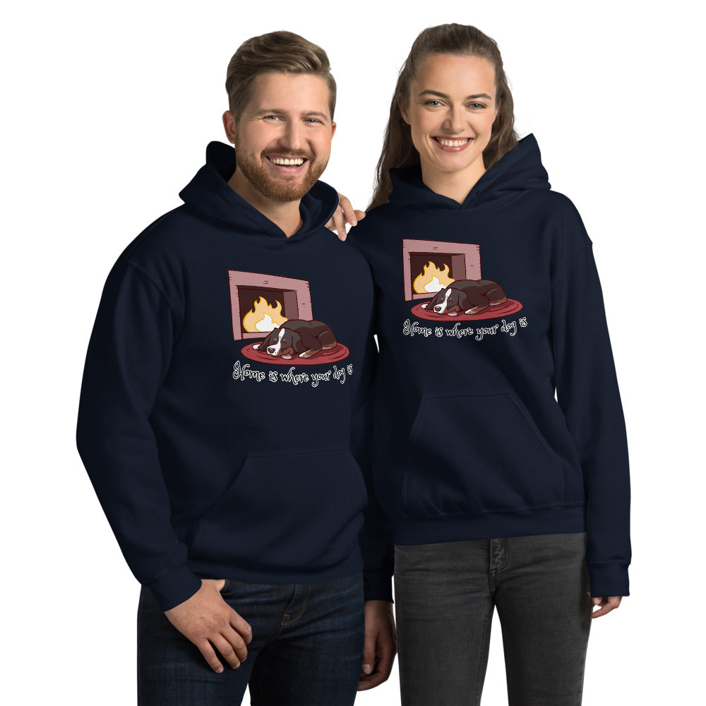 Unisex Hoodie- Home is Where Your Dog Is