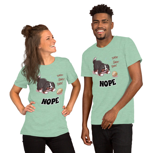 Short-Sleeve Unisex T-Shirt- Baby Bunsen- NOPE