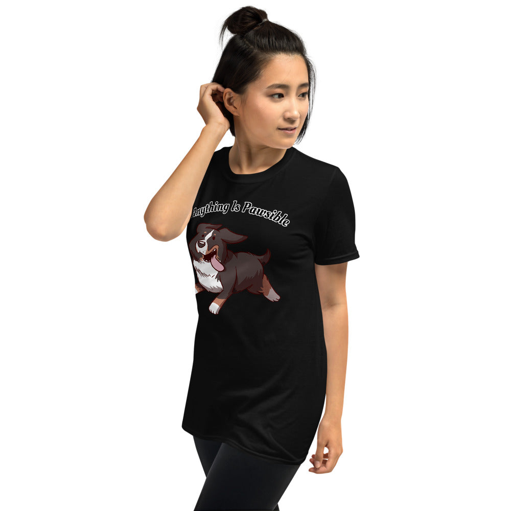 Short-Sleeve Unisex T-Shirt- Footloose Bunsen- Pawsible!