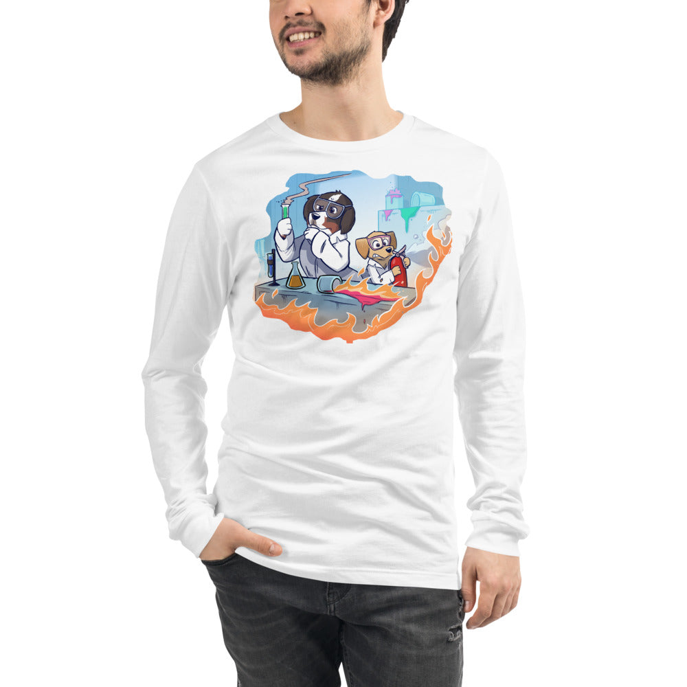 Unisex Long Sleeve Tee- Mad Science