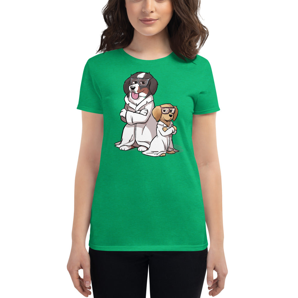 Women's short sleeve t-shirt- Buns and Beaks Science Team