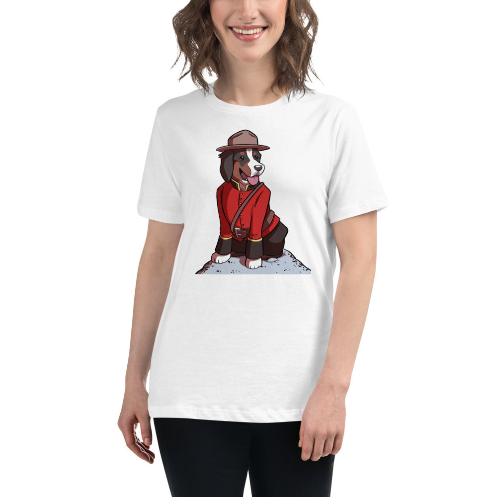Women's Relaxed T-Shirt- Just Mountie Bunsen