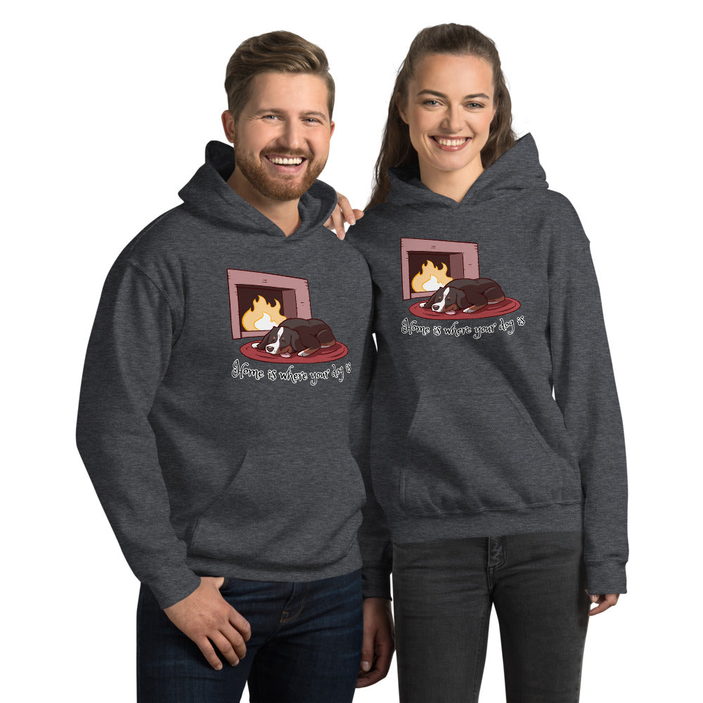 Unisex Hoodie- Home is Where Your Dog Is