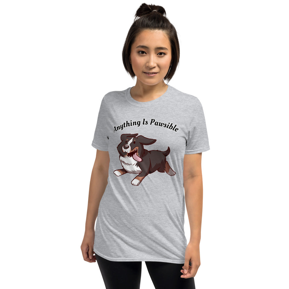 Short-Sleeve Unisex T-Shirt- Footloose Bunsen- Pawsible!