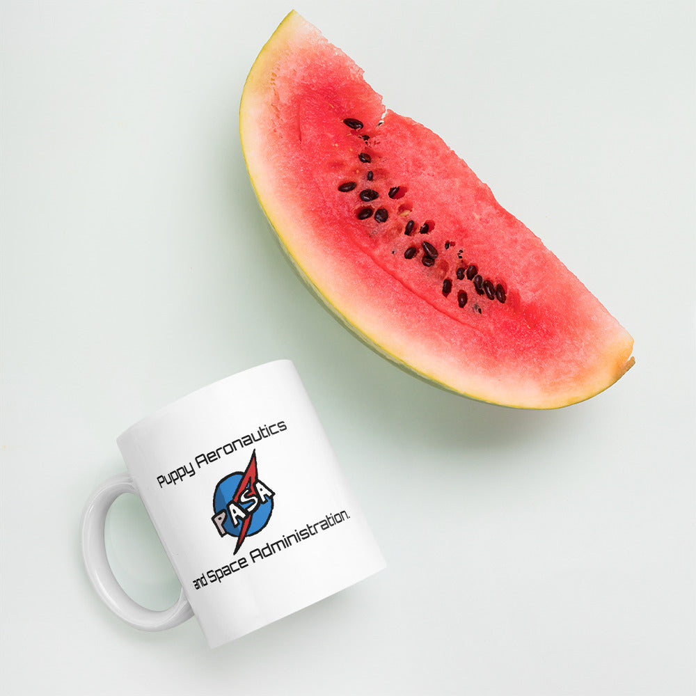 Mug- Space Bunsen- Puppy Aeronautics and Space Administration.