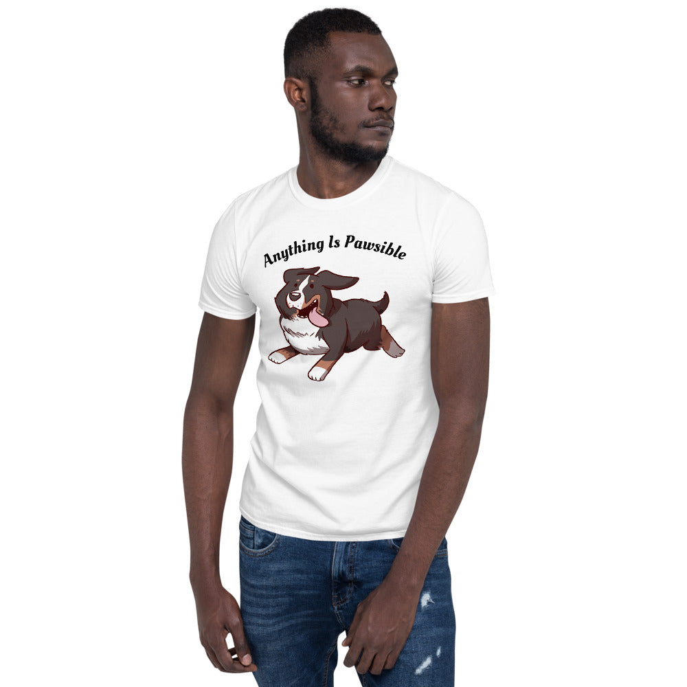 Short-Sleeve Unisex T-Shirt- Footloose Bunsen- Pawsible!